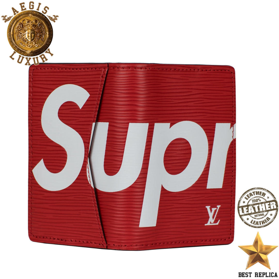 replica supreme red louis vuitton pocket organizer stylish high end accessory buvola