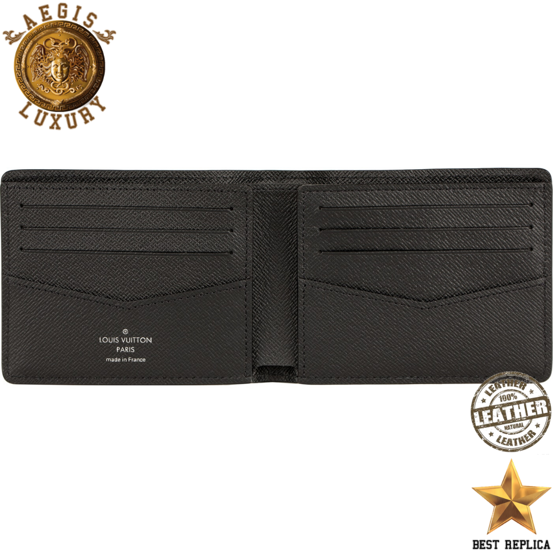 replica louis vuitton supreme wallet black premium designer everyday wallet buvola