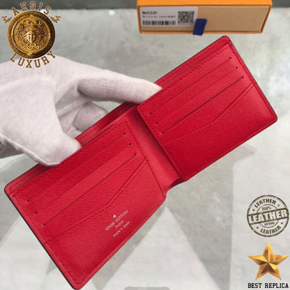 replica louis vuitton supreme red wallet