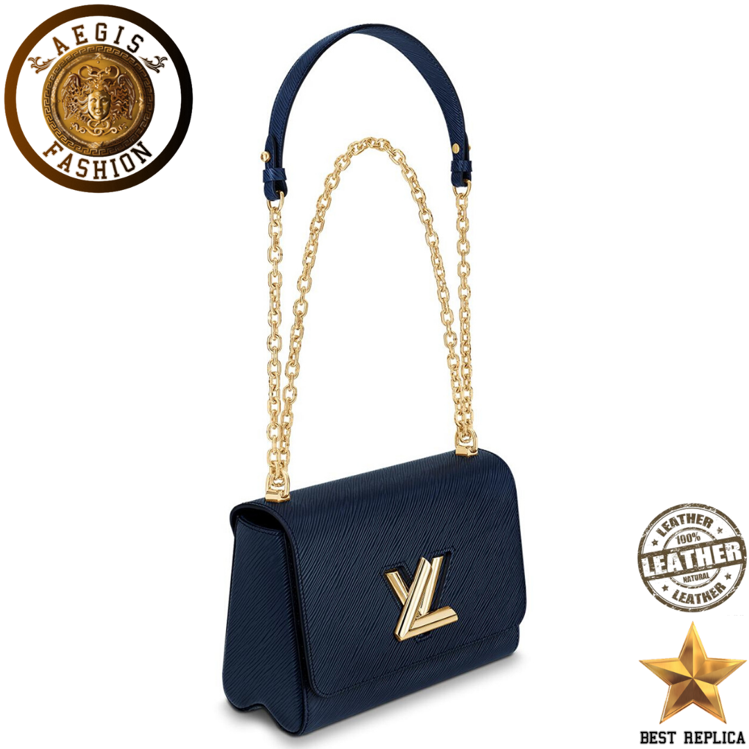 replica epi leather indigo blue louis vuitton twist mm premium designer handbag buvola