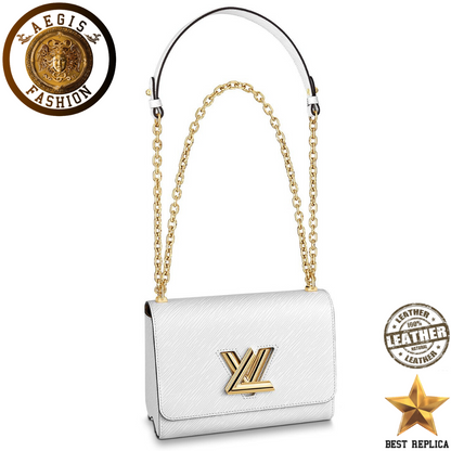 replica louis vuitton twist mm epi leather white luxury designer handbag buvola