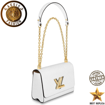 replica epi leather white louis vuitton twist mm premium designer handbag buvola