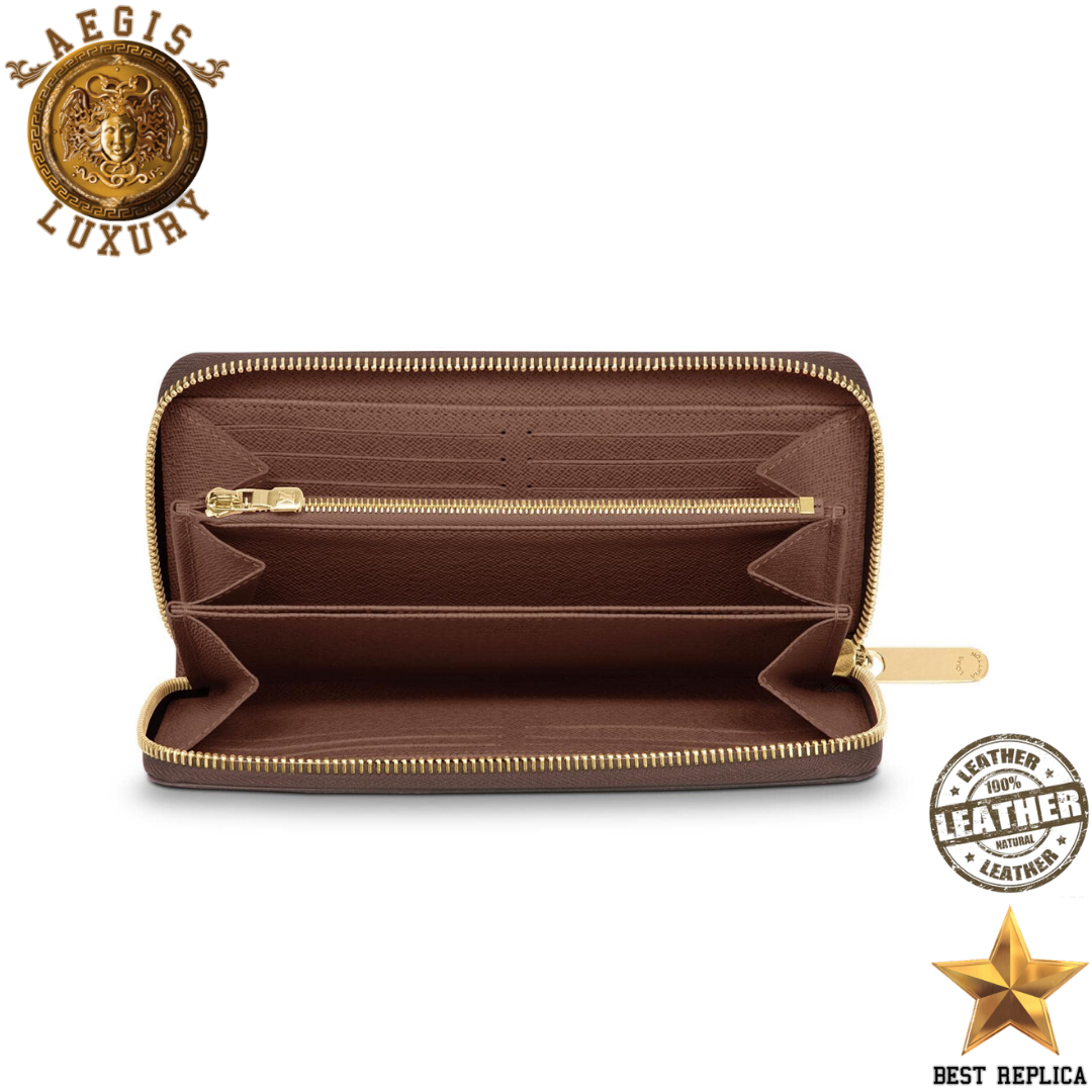 replica damier ebene canvas louis vuitton zippy wallet elegant premium accessory buvola