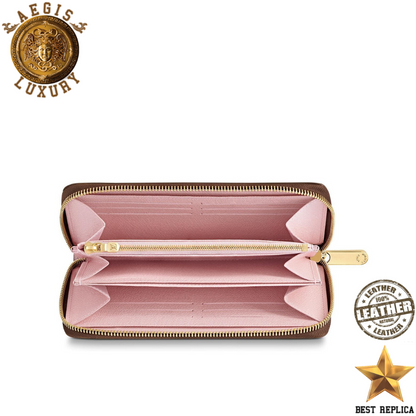 replica damier ebene rose ballerine louis vuitton zippy wallet elegant premium accessory buvola