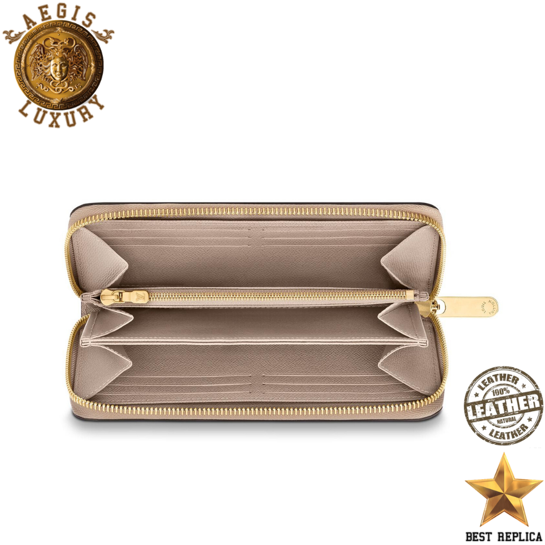 replica louis vuitton zippy wallet epi galet grey premium designer everyday wallet buvola