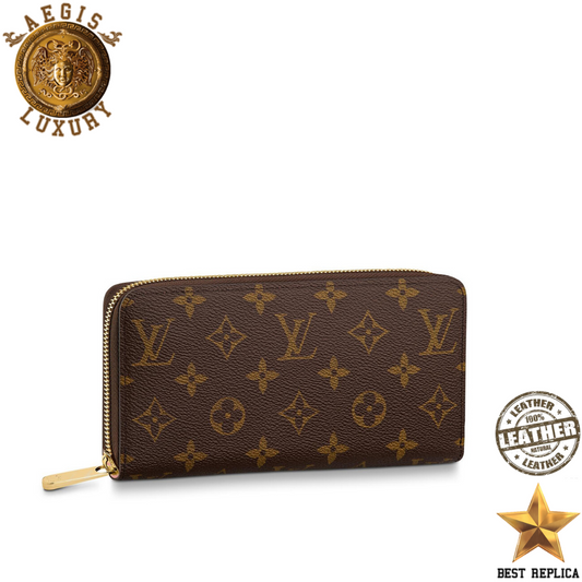 replica louis vuitton zippy wallet monogram coquelicot red luxury designer wallet buvola