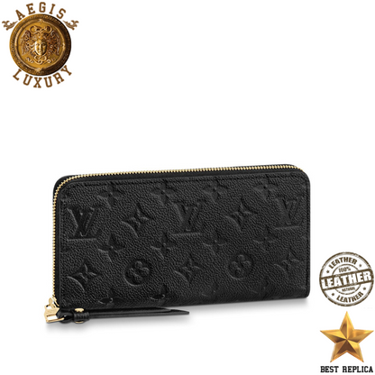  replica louis vuitton zippy wallet monogram empreinte leather noir luxury designer wallet buvola