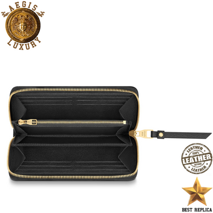replica louis vuitton zippy wallet empreinte noir premium designer everyday wallet buvola