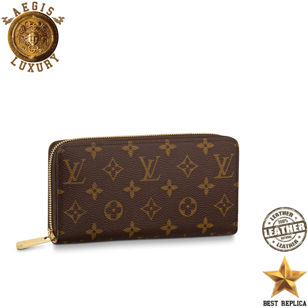 replica louis vuitton zippy wallet rose ballerine monogram canvas luxury designer wallet buvola