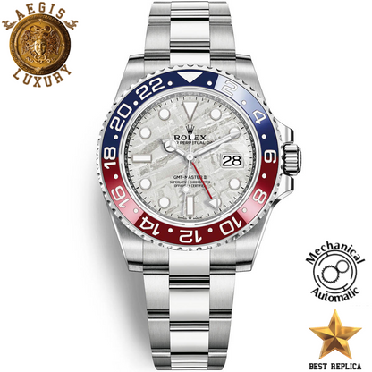 replica rolex gmt master ii pepsi 126719blro white gold meteorite dial watch buvola