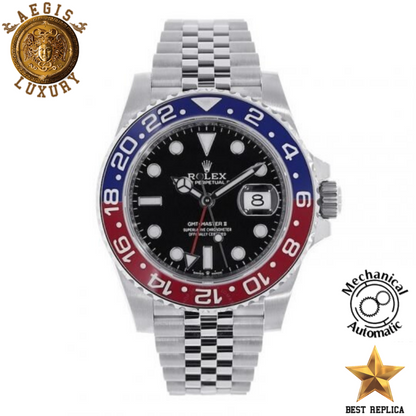 replica rolex gmt master ii pepsi bezel watch buvola