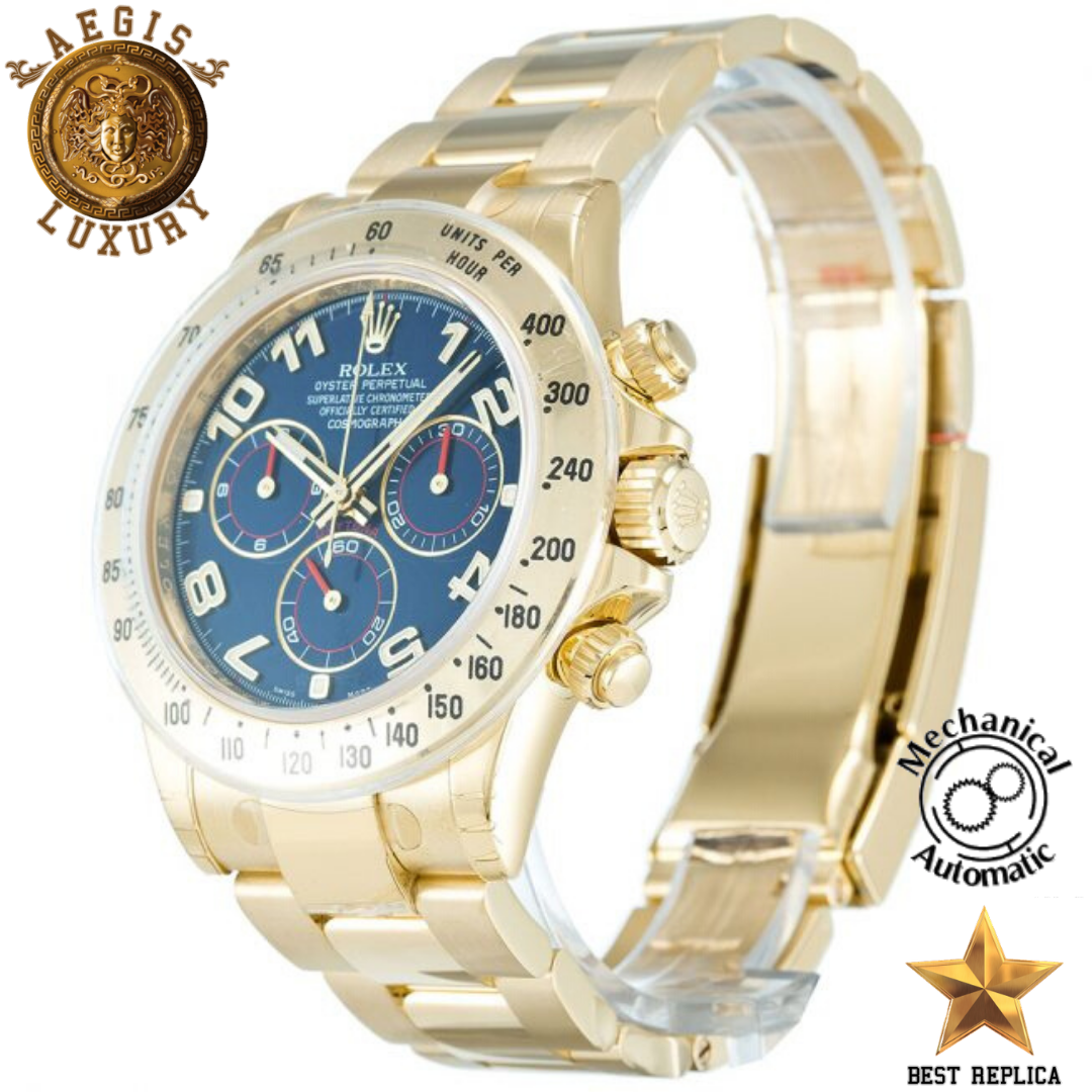 replica rolex daytona blue dial chronograph watch buvola