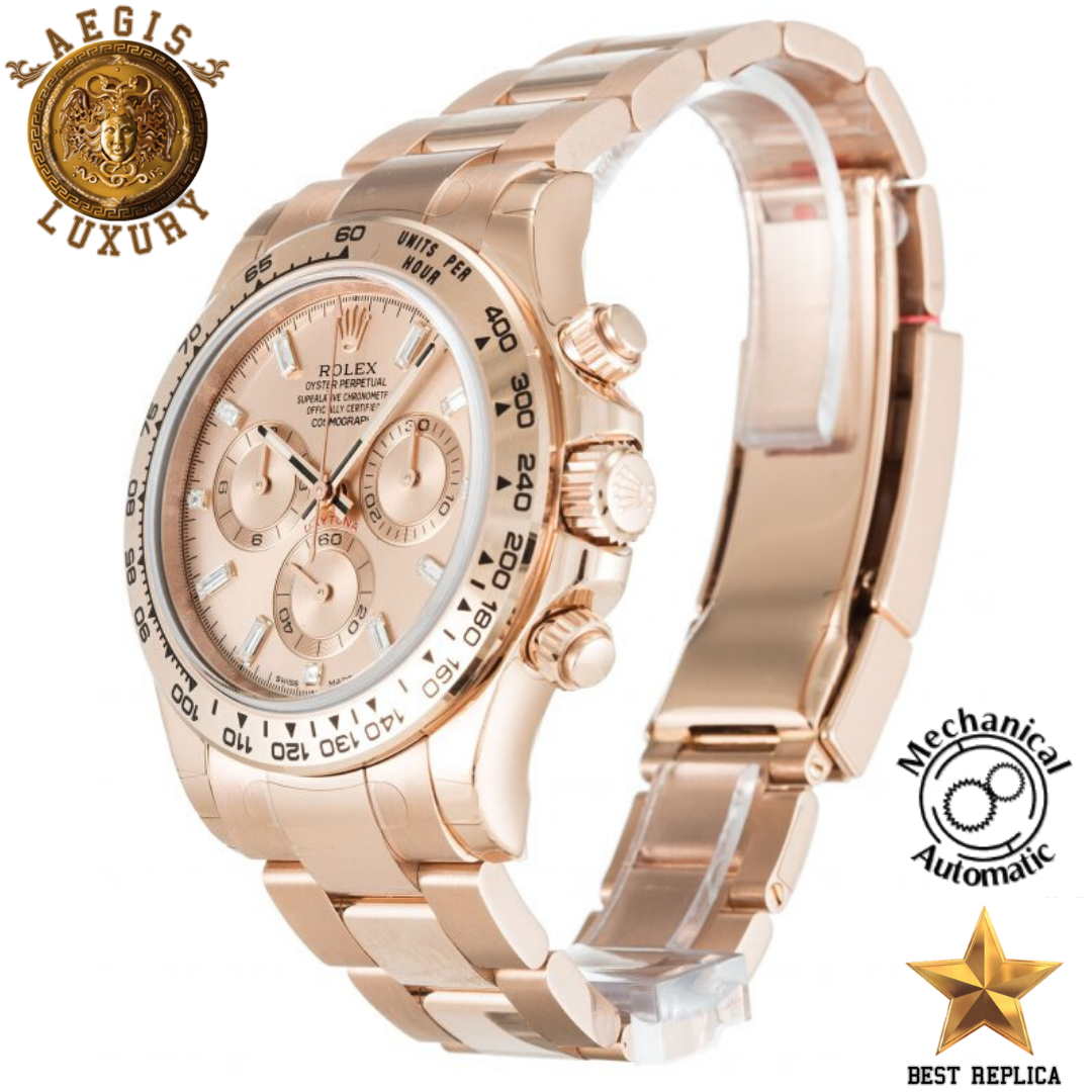 replica rolex daytona rose gold luxury watch buvola