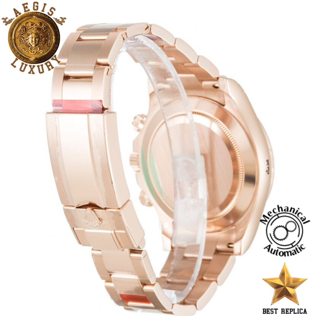 replica rolex daytona gold chronograph watch buvola