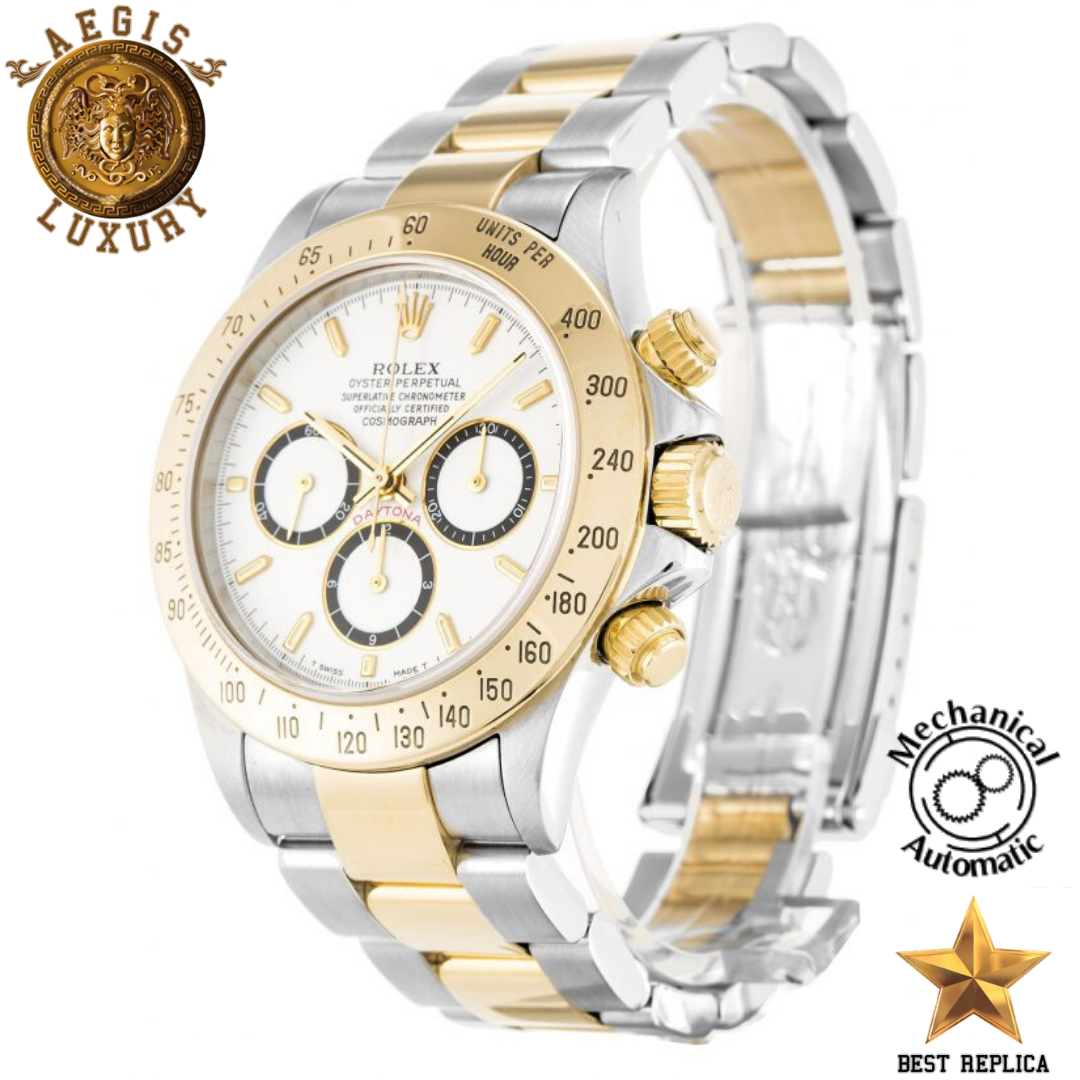 replica rolex daytona white black panda dial watch buvola