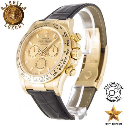 replica rolex daytona champagne dial chronograph watch buvola