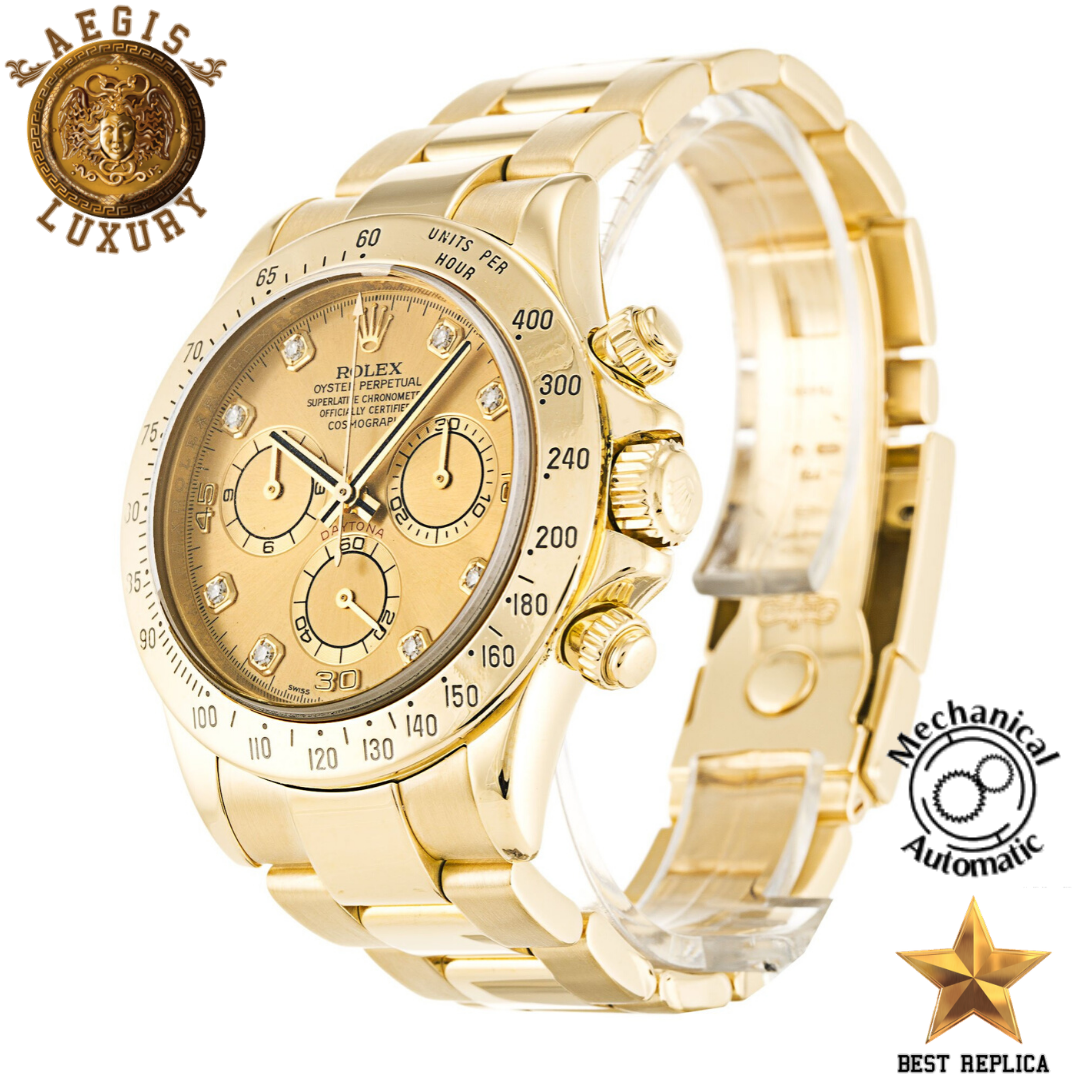 replica rolex daytona champagne dial luxury watch buvola