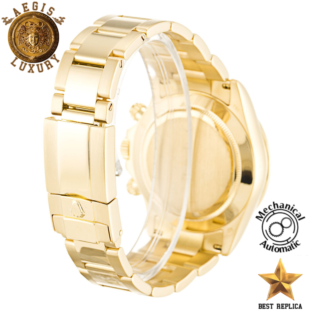 replica rolex daytona yellow gold luxury watch buvola