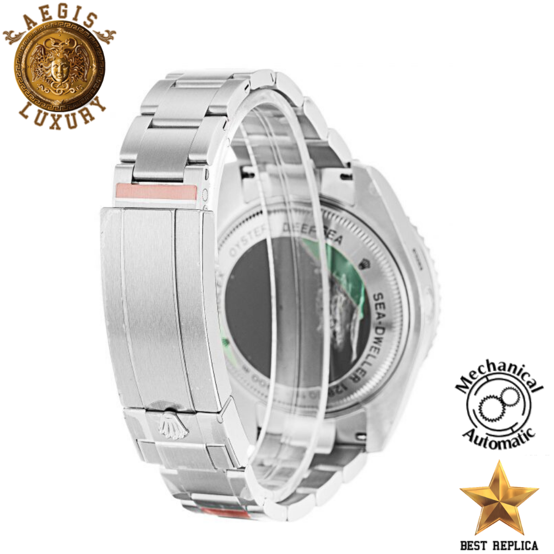 replica rolex deepsea stainless steel luxury diving watch back