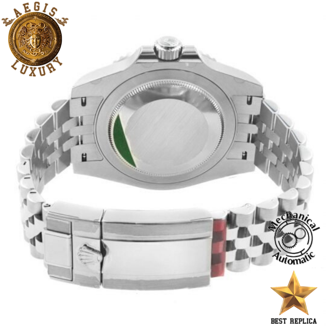 replica rolex gmt master ii batman stainless steel watch buvola