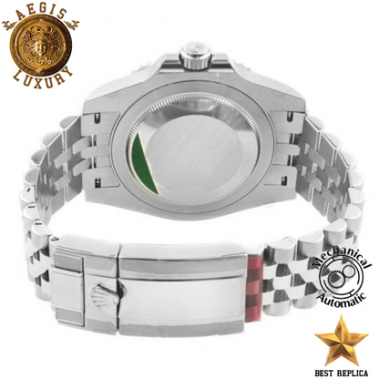 replica rolex gmt master ii batman stainless steel watch buvola