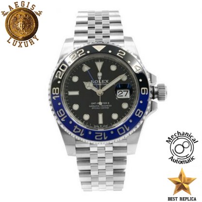replica rolex gmt master ii batman watch buvola
