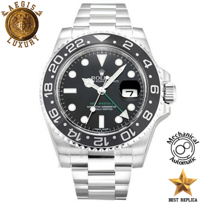 replica rolex gmt master ii black watch buvola