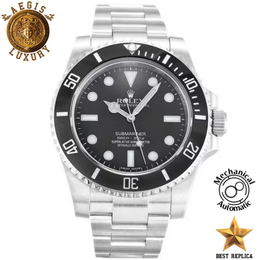 replica rolex submariner black dial luxury watch buvola