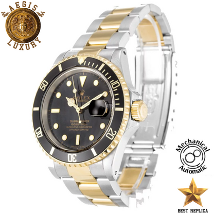 replica rolex submariner black dial stainless steel watch buvola