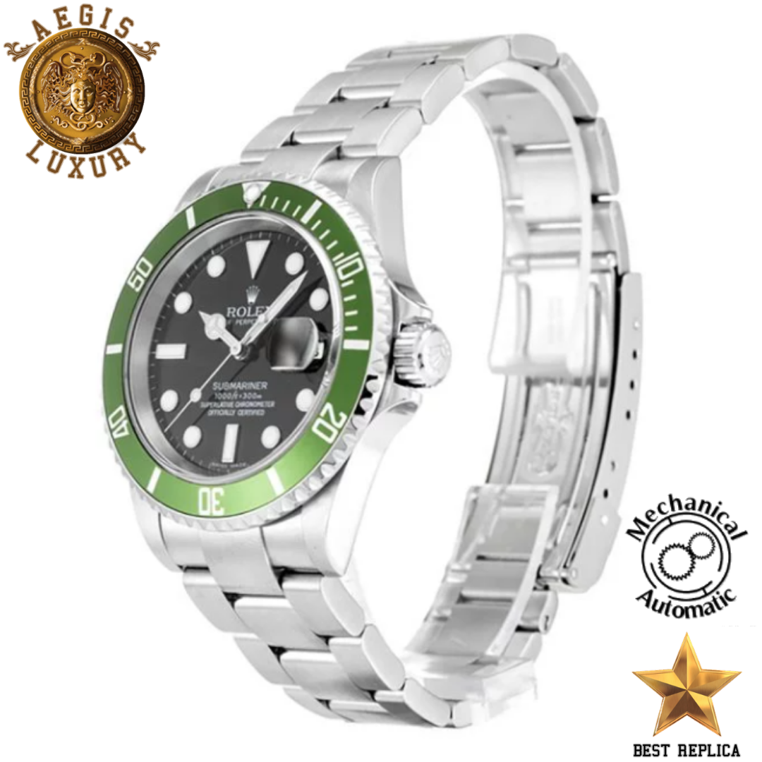 replica rolex submariner premium black dial diver watch buvola