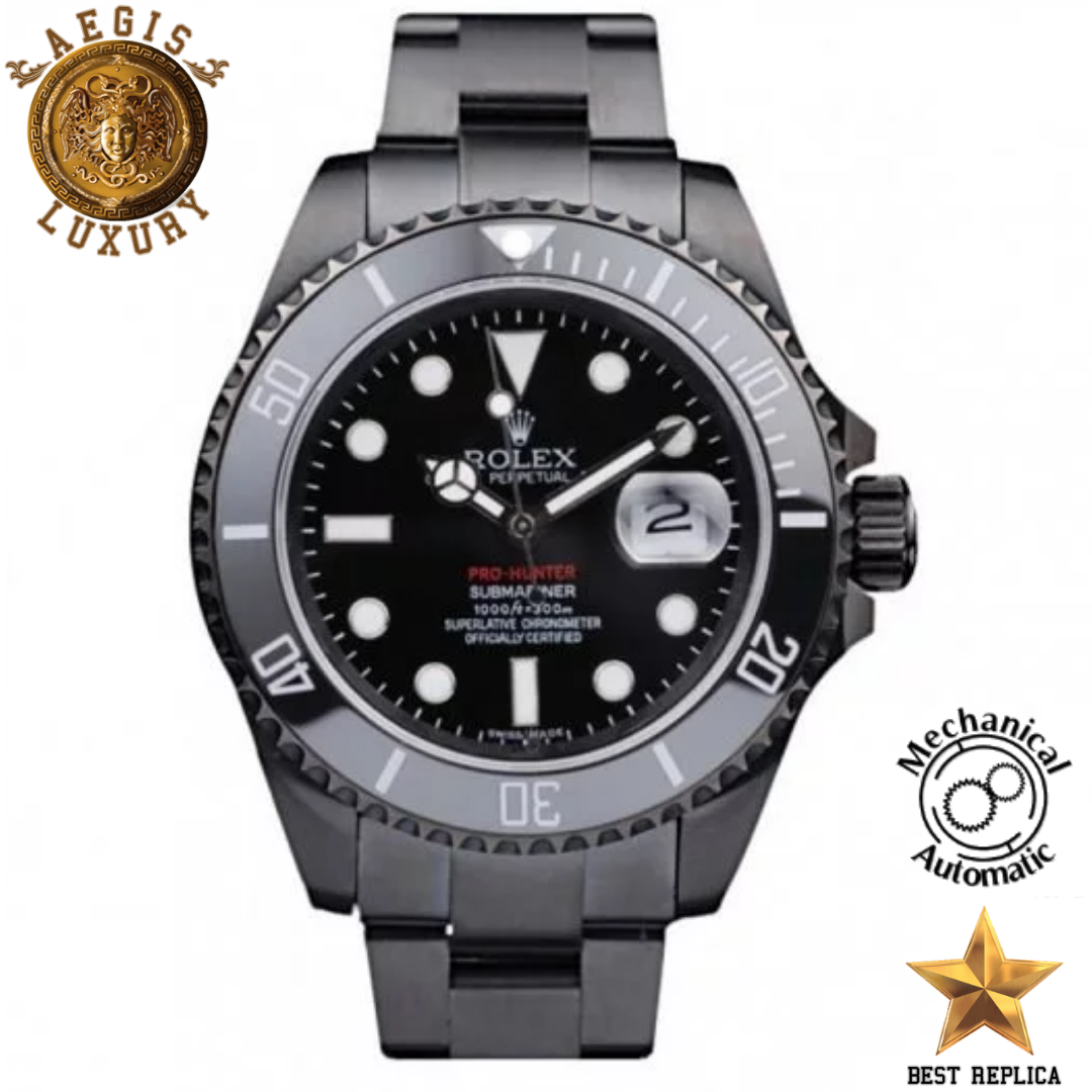 replica rolex submariner pro hunter pro luxury watch buvola